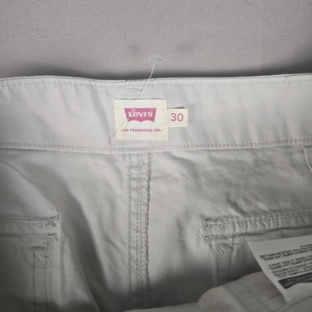Levi's Utility Fatigue Chino Pants Size W30 NWT White Hazy Moonstruck 26384-0005